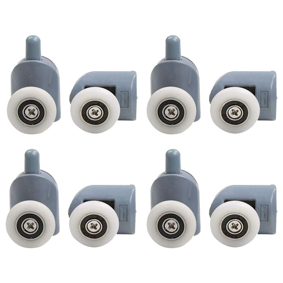 Double Twin Rollers For Curved Shower Door, Replacement Parts With Stainless Steel Screws For Quiet Shower Door Pulley, Easy Installation And Rust 9004841682273