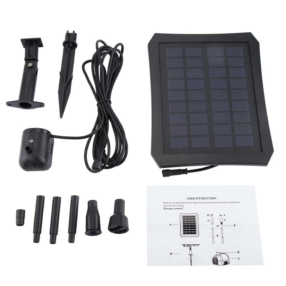 Garden Solar Water Pump With Worry Free Purchasing Policy And Improved Nozzle Design Perfect For Small Pond Fish Tank Low Noise Solar Powered 9441426995562