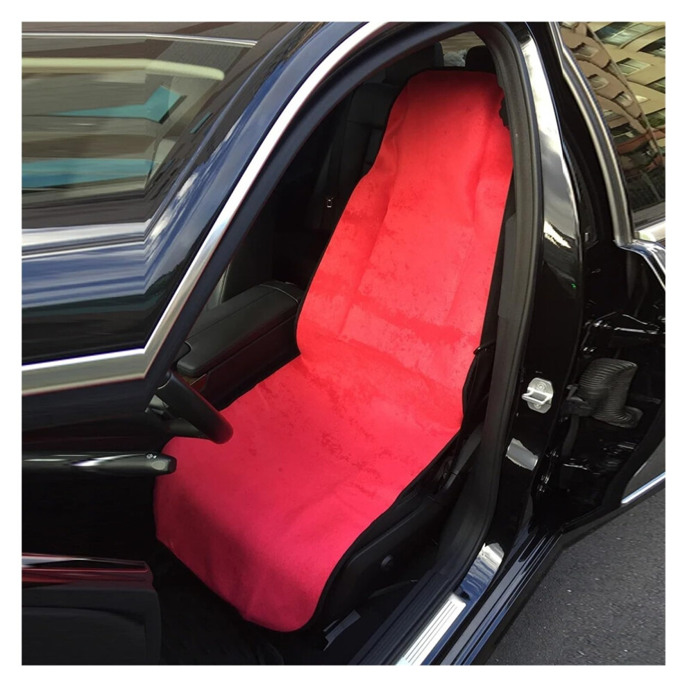 Car Seat Covers Set Sweat Proof Washable Pet Friendly Universal Cushion For All Seasons Red 9189345258510