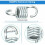 Heavy Duty Spring for Hammock Chairs, Easy Installation Suspension Hooks for Versatile Usage Scenarios 2