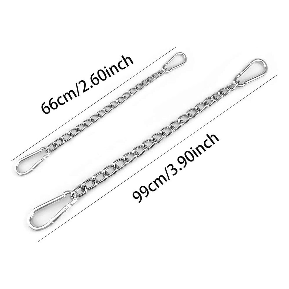 Hanging Swing Chain, Heavy Duty For Indoor Outdoor Use, Adjustable Length Hanging Chair Chain With Non-Rusting Carabiners, Corrosion Resistant 9048212522201