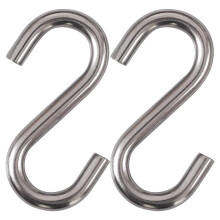 Galvanized Iron Heavy Duty S Hooks For Garage Workshop Ceiling Storage, Strong Loading Capability, Anti-rust Industrial Grade Quality Hooks For