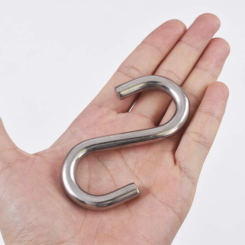 Galvanized Iron Heavy Duty S Hooks For Garage Workshop Ceiling Storage, Strong Loading Capability, Anti-rust Industrial Grade Quality Hooks For 2
