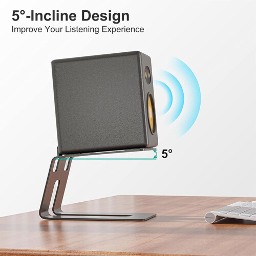 Desktop Speaker Stands 2Piece For Small And Medium Bookshelf Computer Speakers, Speaker Storage Bracket, Durable Design 2