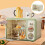 Portable Foldable Drying Rack Green Sturdy Material Dustproof Cutlery Storage 2
