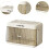 Storage Organizer, Dustproof Multifunctional Small Cabinet, Drying Rack, Beige Kitchen Container 3