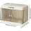 Storage Organizer, Dustproof Multifunctional Small Cabinet, Drying Rack, Beige Kitchen Container 2