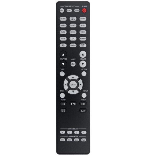 Replace RC-1256 Remote Control for  AV Surroud Receiver RC-1256 Remote Control