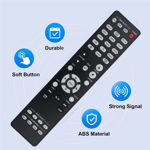 Replace RC-1256 Remote Control for  AV Surroud Receiver RC-1256 Remote Control 2