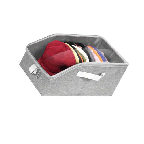 Quick Access Zippers Design Baseball Cap Holder Dustproof-A