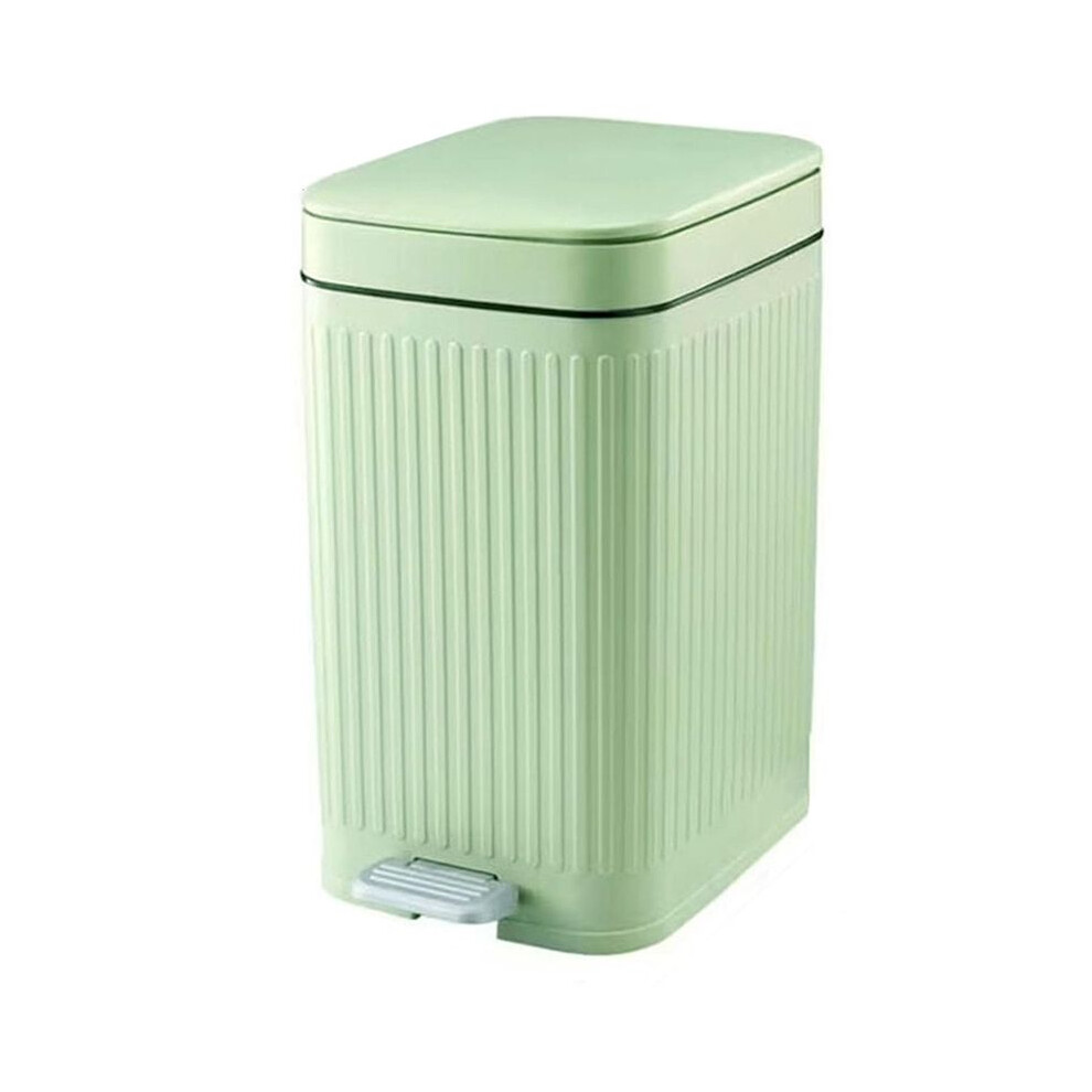 Small Trash Can With Lid With Foot Pedal And Push- Lid Small Bathroom Trash Can Ultra-Thin Pedal Trash Can 4712511049527