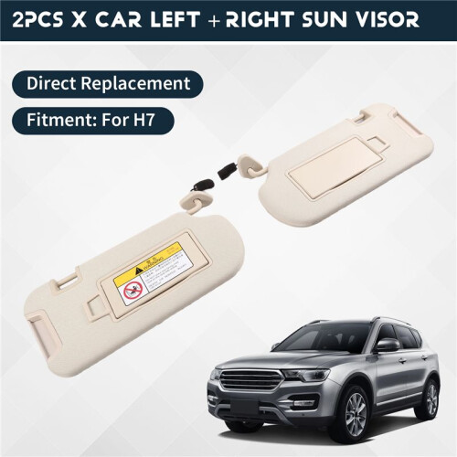 For Hover  H7 Car Interior Sun Visor Front Sun Shield Auto Inner Sunshade Antidazzle Visor Assy Beige 1