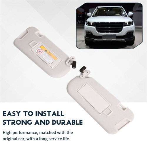 For Hover  H7 Car Interior Sun Visor Front Sun Shield Auto Inner Sunshade Antidazzle Visor Assy Grey 2