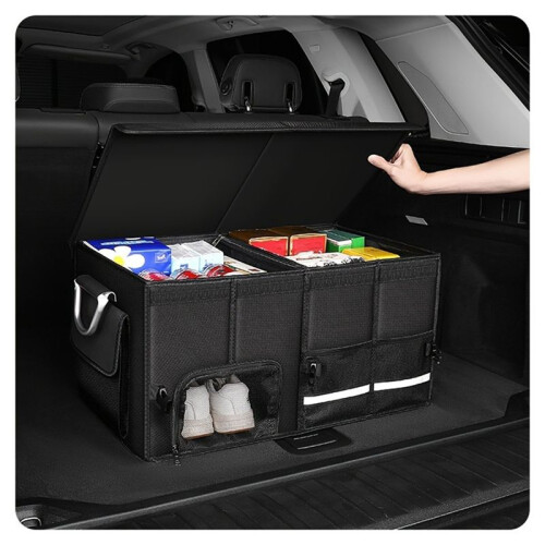 Capacity Car Storage Box Universal Car Trunk Organizer Cargo Storage Tool Auto Trunk Box 1