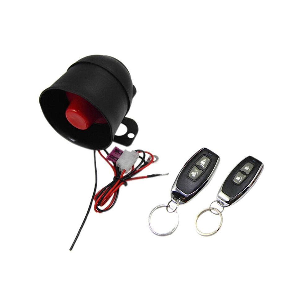 Universal Car Vehicle Security System Burglar Alarm Protection Anti-Theft System 2 Remote With Siren Wiring Harness 6031748327399