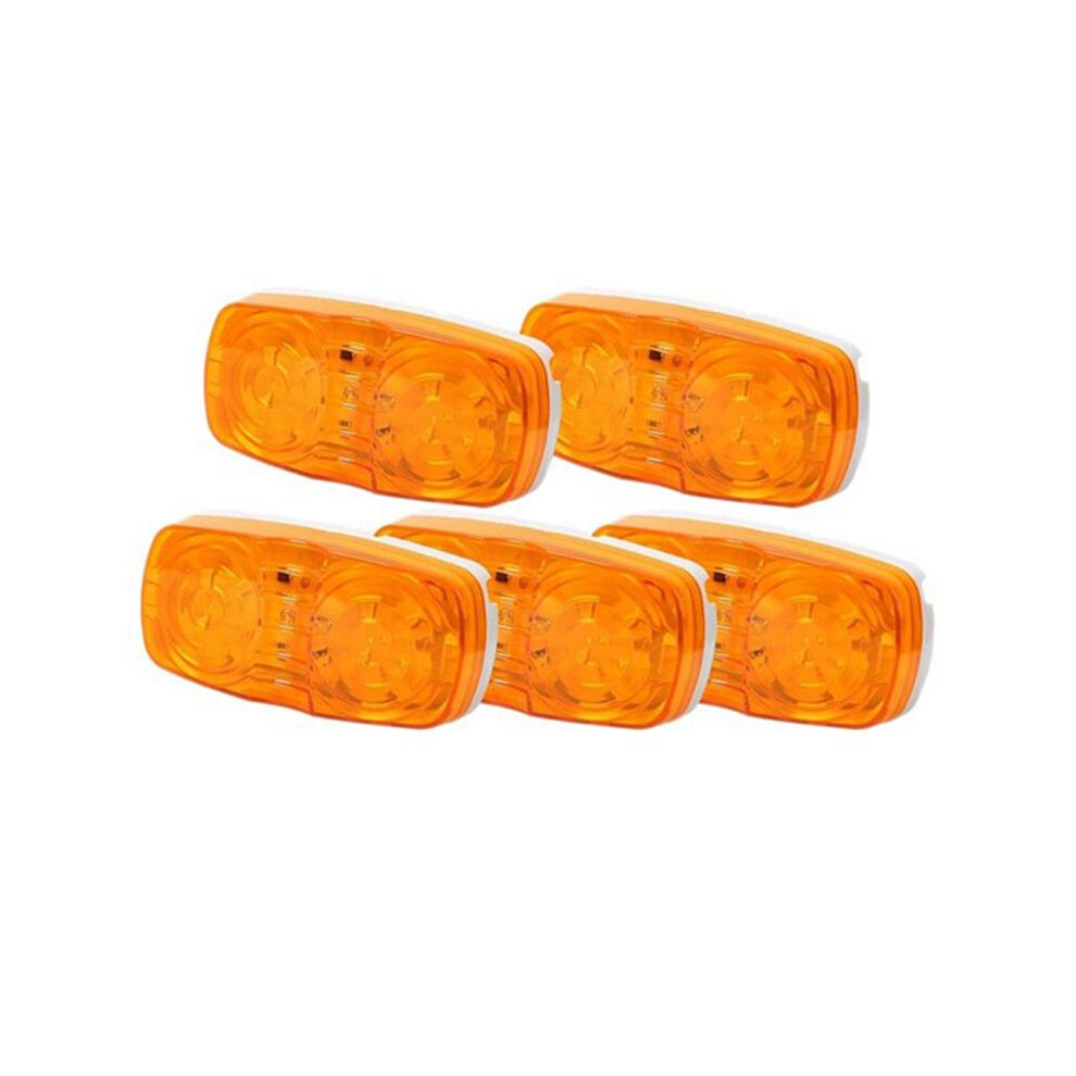 5 Pcs Led Exterior Lights Rv Trailer Lights Double Bullseye Side Lights 10 Diodes Lights 6032229981611