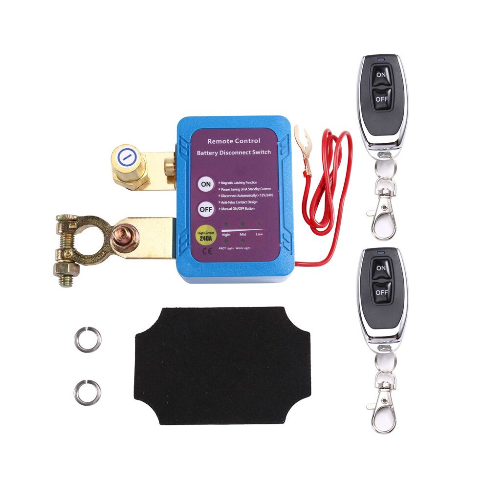 12V/24V 240A Remote Control Battery Disconnect Automatic Power Off For Car Boat Battery Power-Off 6034079608267