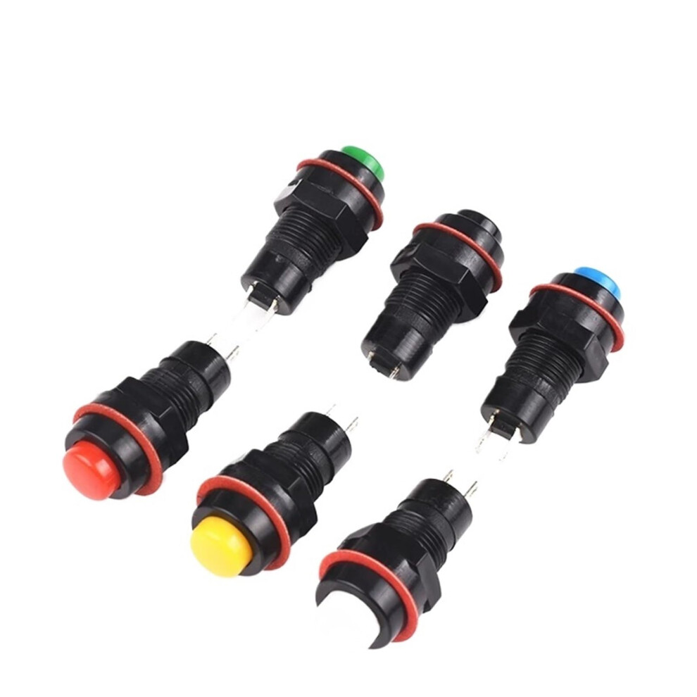 20Pcs 10Mm Round Push Button Switch Momentary Or Selflocking Compact Design Gold 9189345259104