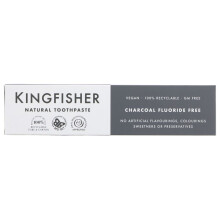 Kingfisher Charcoal Naturally Whitening -100ml ( pack of 12 )