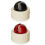 Compacts Suction Cup Blade Sharpener Spherical Design-black red 1