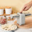 Electric Dumpling Machine Duals Head Design Leak Proof Sealing 6