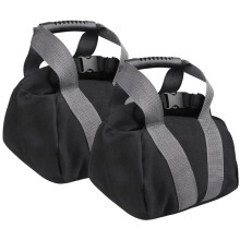 Fitness Sandbags 2Pack, Refillable Canvas Sand Kettlebell, NonSlip Handle, Portable Sand Bag For Home Training Yoga