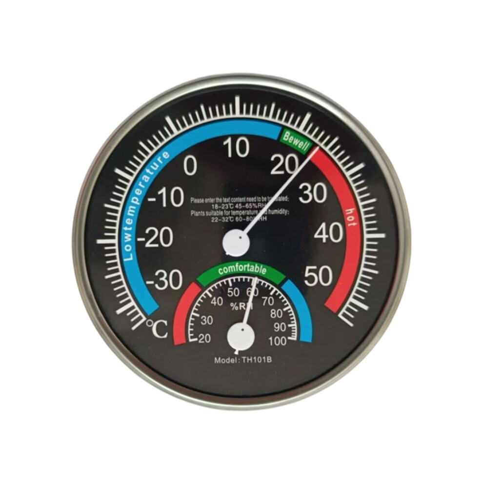 Thermo Hygrometer Analogue Thermometer For Room Office Garden Hotel Wall Mounted ABS Temperature Humidity Meter