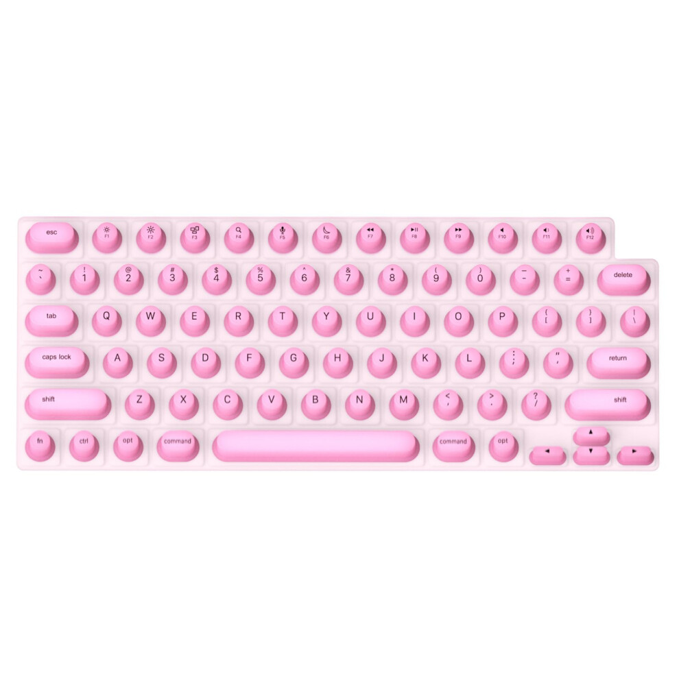 Silicone Keyboard Cover For Long Nails Antislip Skin For Macbook Air13/15 Pro14/16 Pink 9189345261022