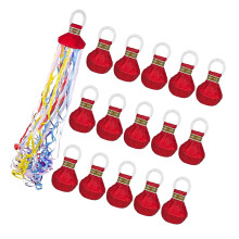 15Pieces Festival Handheld Throwing Streamers Colorful Plastic