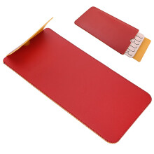 Keyboard Case PU Leather Waterproof Shockproof Travel Sleeve Bag Red and Yellow for Logitech K380