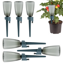 Plant Watering Spike Set 6pcs with Adjustable Flow Control for Automatic Indoor Potted Plant Irrigation