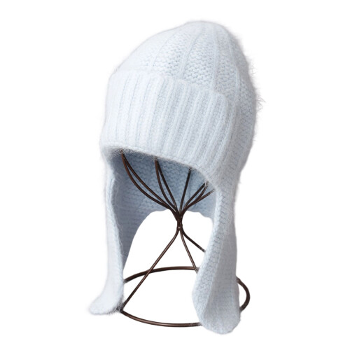 Bonnet d'hiver chaud coupe-vent avec oreilles,-Bleu ciel