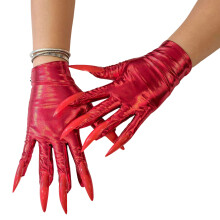 Optredens Handschoenen Elastic Fit Dance Magics Shows-Rood