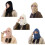 Stijlvolle petmutsen Warme pelsmuts Warme muts Unisex-Wit 2