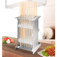 49Hole Kebab Maker Stainless Steel Manual Skewer Tool for Fast Uniform Meat Skewer Production