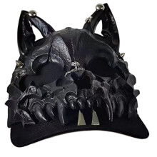 Goth Beast Ear Baseball Cap For Adult Dark Theme-wolf ears