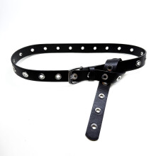 Fashionable PU Belt with Large Eyelet For Women Teens Daily