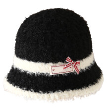 Chapeau surdimensionné épais, chapeau de ski, capuche en-Noir M