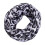 Soft Leopard Print Neckerchief Voile Neck Scarf-White 1