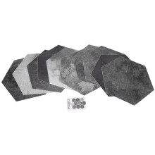 Panouri acustice hexagonale elegante pentru decorarea pereților, panouri autoadezive din PVC de înaltă calitate, 10 buc, pentru bucătărie,