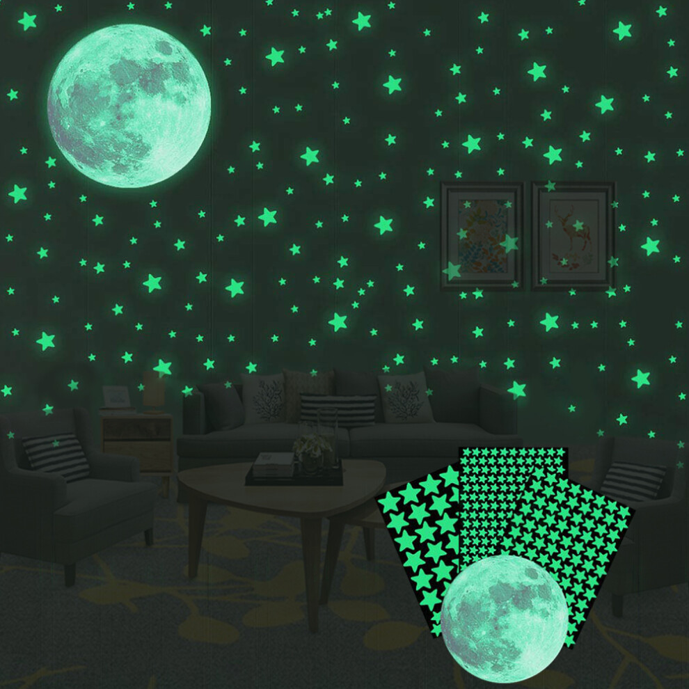 Romantic Room Decor, Luminous Wall Stickers That Create A Realistic Starry Night Experience, 334 Pieces Of Self-Adhesive Waterproof Pvc That Bring A
