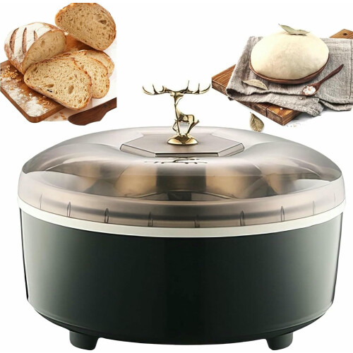 Stainless Steel Bread Proofer with Precise Temperature Control, 5L Capacity, 24H Timer for Dough and Yogurt