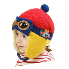 Childrens Thermals gehaakte muts koud weer Gears jongens-Rood
