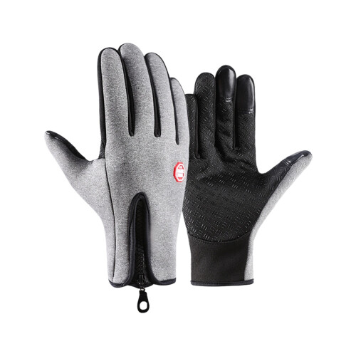 Winterhandschuhe mit berührbarem Bildschirm für Männer und-Grau