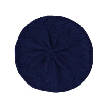 Béret tricoté extensible pour femmes, style-Bleu marine
