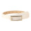 Adjustable Furry Leopard Belt Comfortable Thin-White 102cm 1