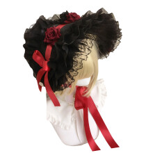 Chapeau tressé en paille sans bords, Bonnet doublé doux-Rouge