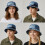 Foldable Fishing Hat Unique Patchwork Family Size Distressed for 7