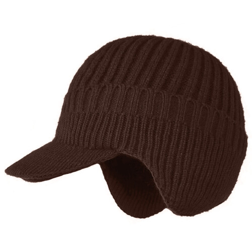 Bonnets tricotés nervurés pratiques, accessoire chaud-Kaki