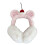 Cache-oreilles en fourrure pour snowboard,-Rose clair 1
